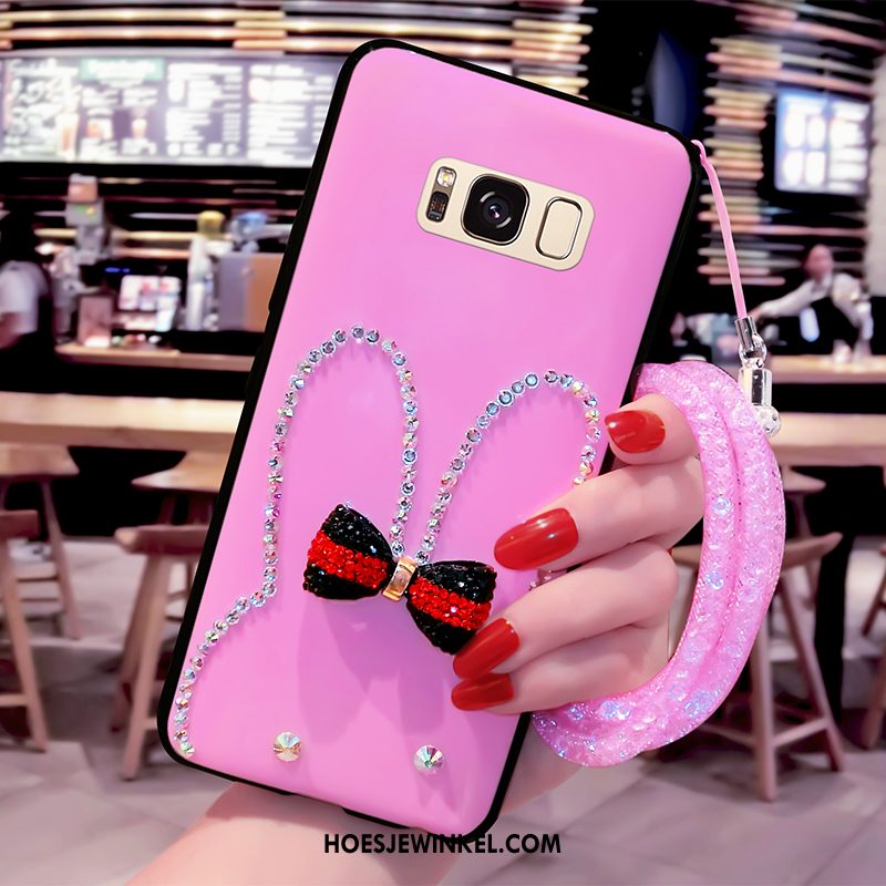 Samsung Galaxy S8 Hoesje Met Strass Hoes Ster, Samsung Galaxy S8 Hoesje Mobiele Telefoon Roze