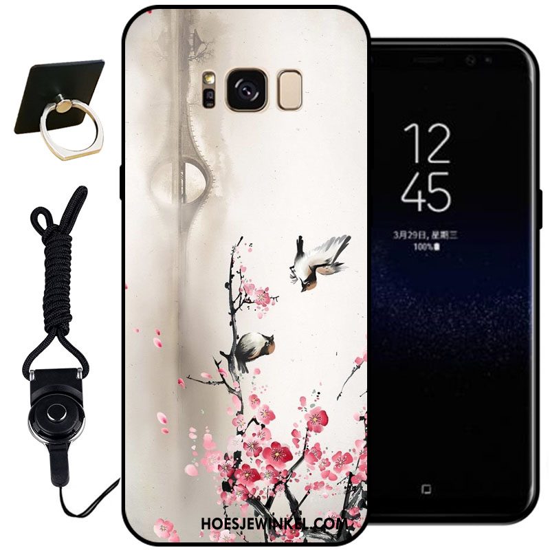 Samsung Galaxy S8+ Hoesje Mobiele Telefoon Roze Zwart, Samsung Galaxy S8+ Hoesje Klassiek Hoes