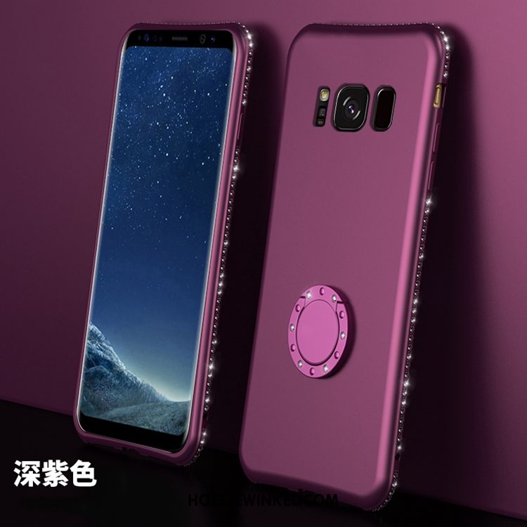 Samsung Galaxy S8 Hoesje Purper All Inclusive Siliconen, Samsung Galaxy S8 Hoesje Mobiele Telefoon Zacht