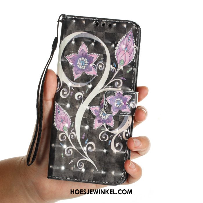 Samsung Galaxy S9+ Hoesje Geschilderd Bescherming Clamshell, Samsung Galaxy S9+ Hoesje Spotprent Leren Etui