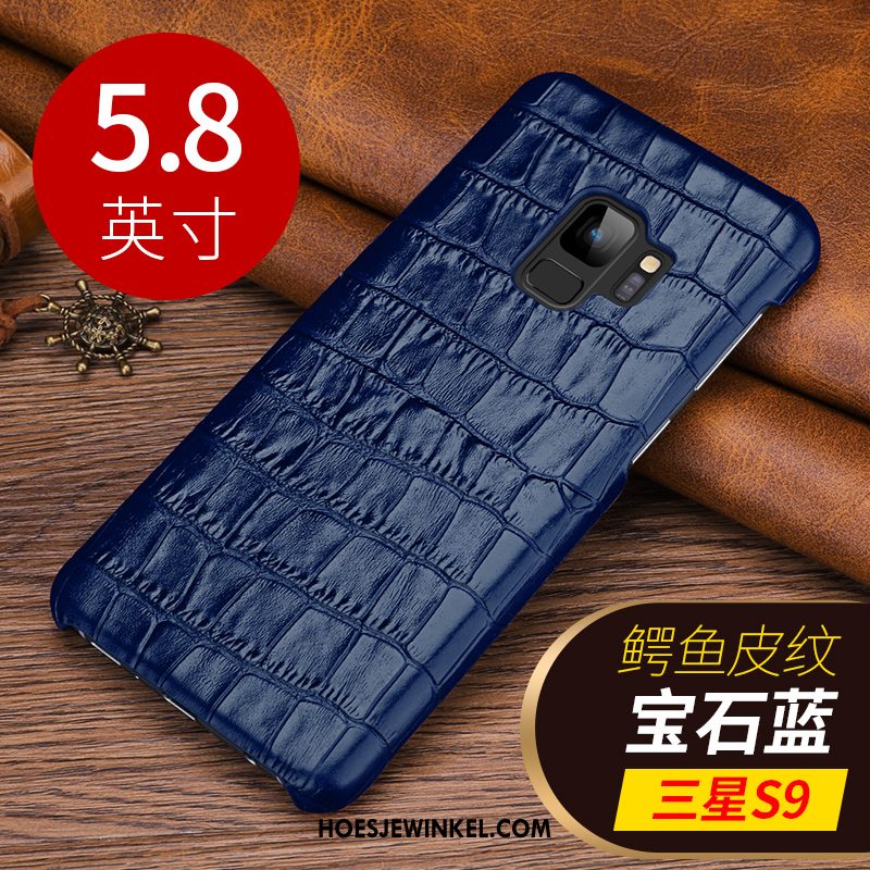 Samsung Galaxy S9 Hoesje Ster Leren Etui Mobiele Telefoon, Samsung Galaxy S9 Hoesje Trend Anti-fall