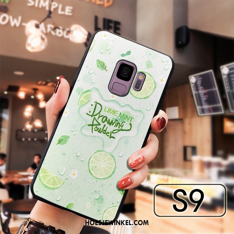 Samsung Galaxy S9 Hoesje Zacht All Inclusive Anti-fall, Samsung Galaxy S9 Hoesje Fruit Groen