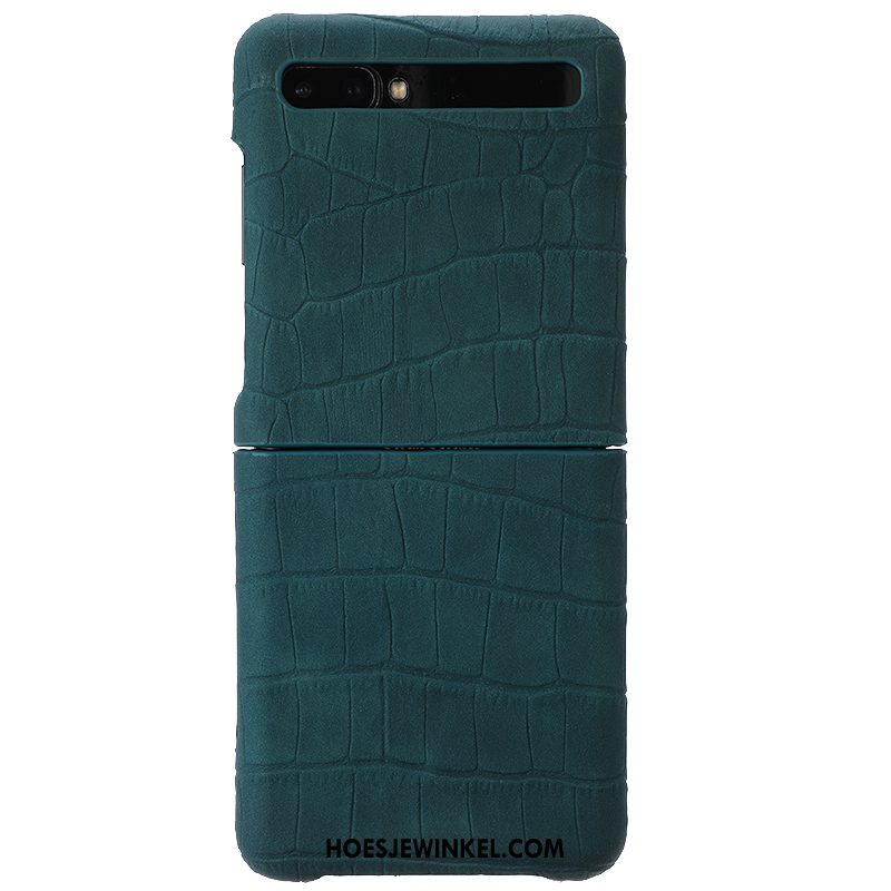 Samsung Z Flip Hoesje Donkerblauw Mobiele Telefoon High End, Samsung Z Flip Hoesje Vouw Anti-fall