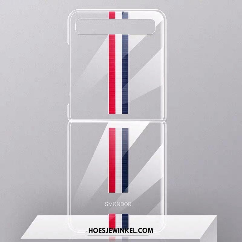 Samsung Z Flip Hoesje High End Bescherming Hoes, Samsung Z Flip Hoesje Vouw Leren Etui