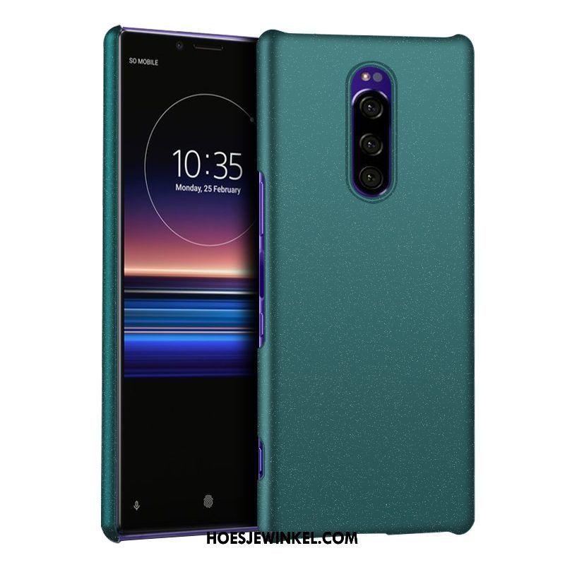 Sony Xperia 1 Hoesje Schrobben Bescherming Mobiele Telefoon, Sony Xperia 1 Hoesje Hard Groen