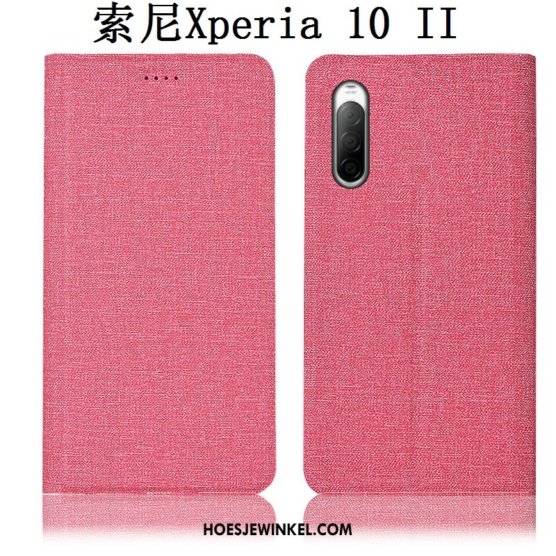 Sony Xperia 10 Ii Hoesje All Inclusive Mobiele Telefoon Bescherming, Sony Xperia 10 Ii Hoesje Folio Leren Etui