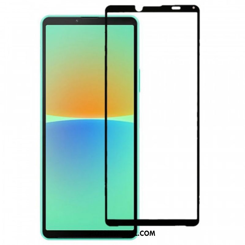 Sony Xperia 10 Iv Screenprotector Van Gehard Glas Met Zwarte Rand