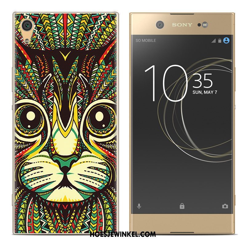 Sony Xperia E5 Hoesje Geel Scheppend Zacht, Sony Xperia E5 Hoesje Geschilderd Trend