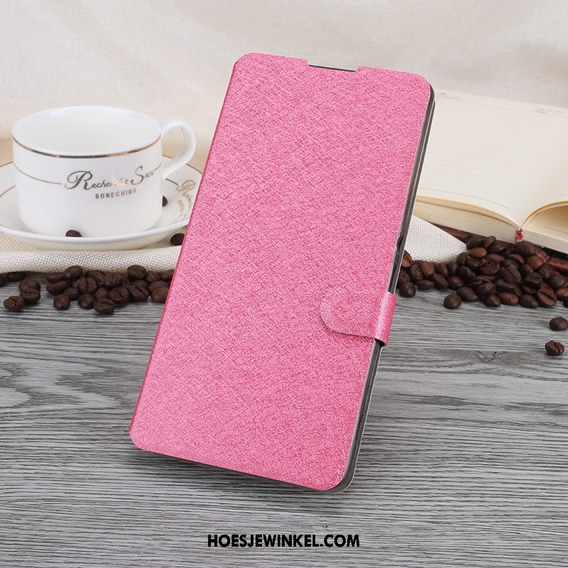 Sony Xperia E5 Hoesje Hoes Mobiele Telefoon Leren Etui, Sony Xperia E5 Hoesje Rood