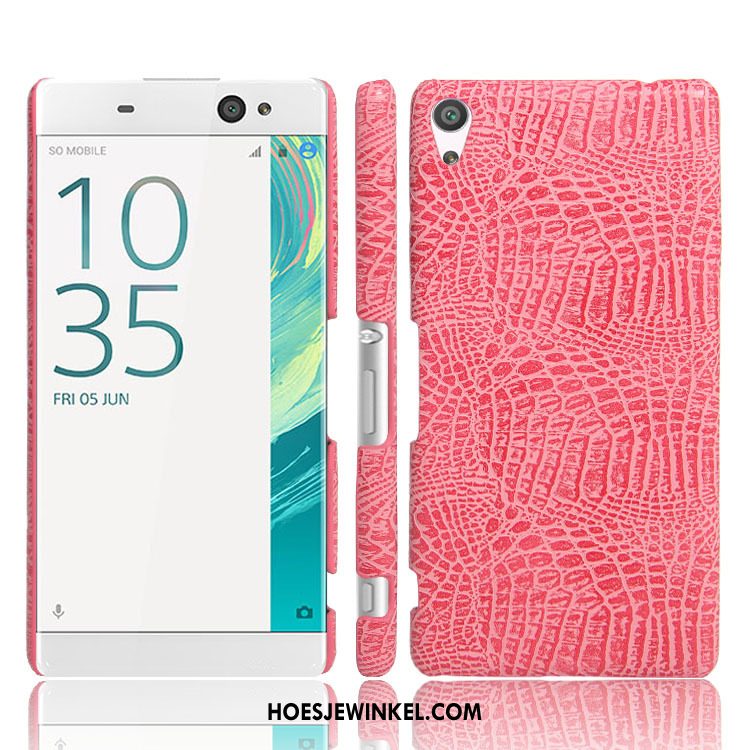 Sony Xperia Xa Ultra Hoesje Krokodillenleer Mobiele Telefoon Roze, Sony Xperia Xa Ultra Hoesje Hoes Gemeenschappelijk