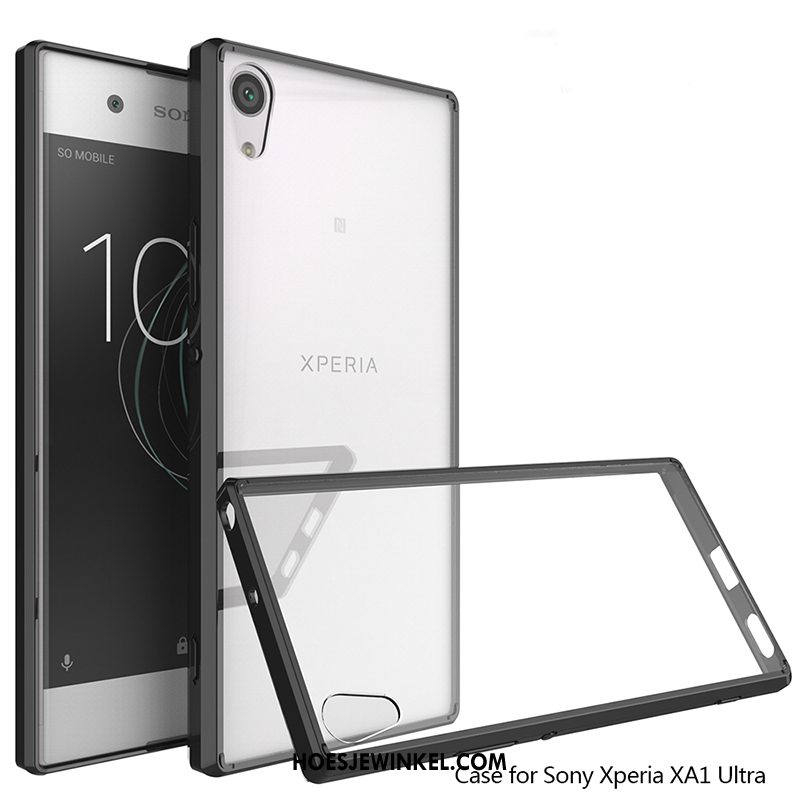 Sony Xperia Xa1 Ultra Hoesje Doorzichtig Hard Zacht, Sony Xperia Xa1 Ultra Hoesje Bescherming Zwart