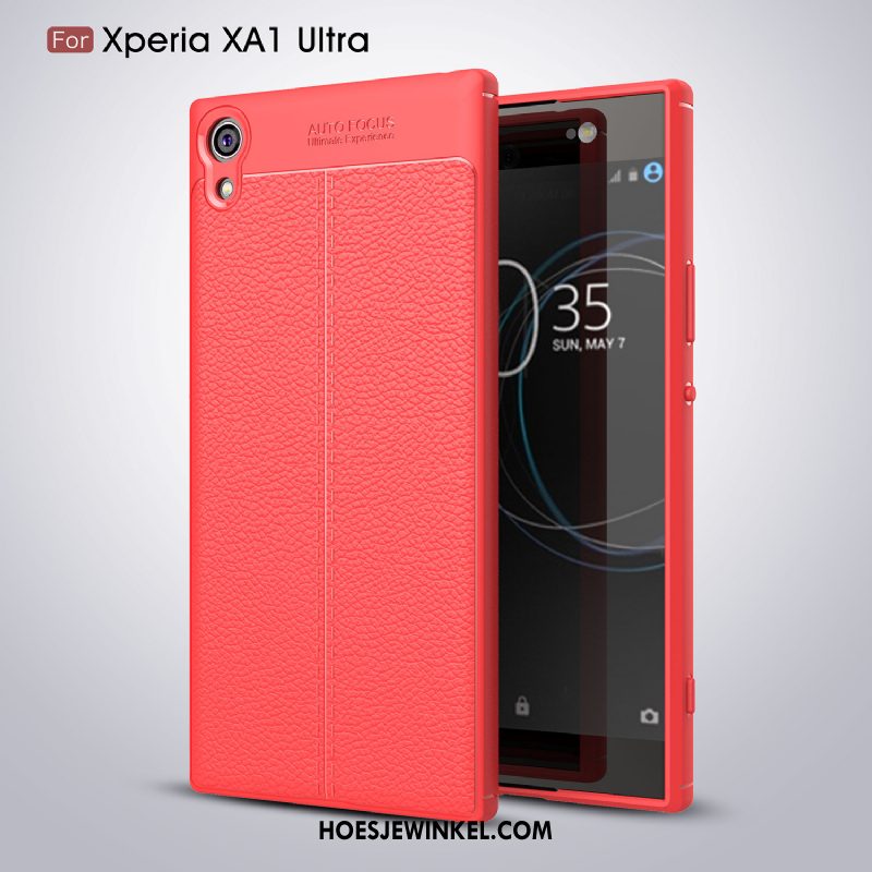 Sony Xperia Xa1 Ultra Hoesje Rood Mobiele Telefoon Zacht, Sony Xperia Xa1 Ultra Hoesje Siliconen All Inclusive