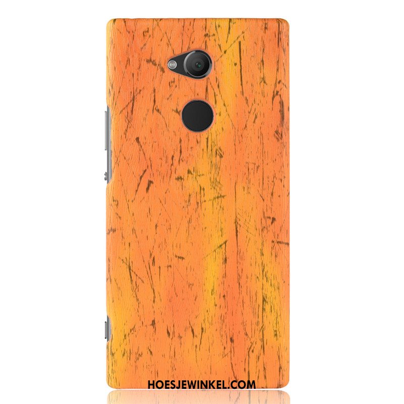 Sony Xperia Xa2 Ultra Hoesje Houtnerf Geel Hoes, Sony Xperia Xa2 Ultra Hoesje Mobiele Telefoon Bescherming