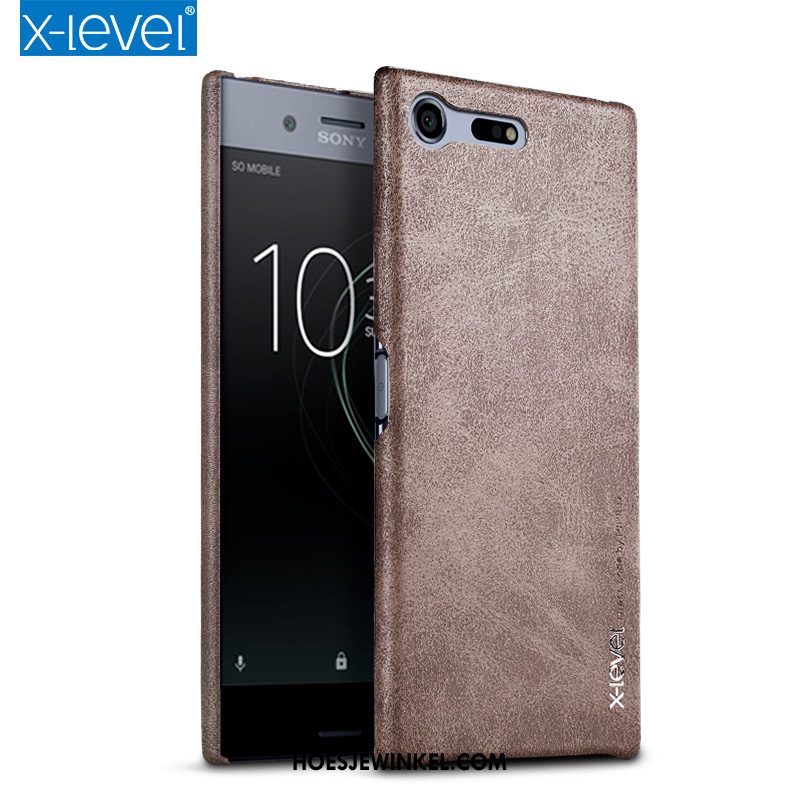 Sony Xperia Xz Premium Hoesje Trend All Inclusive Hoes, Sony Xperia Xz Premium Hoesje Bescherming Dun Braun