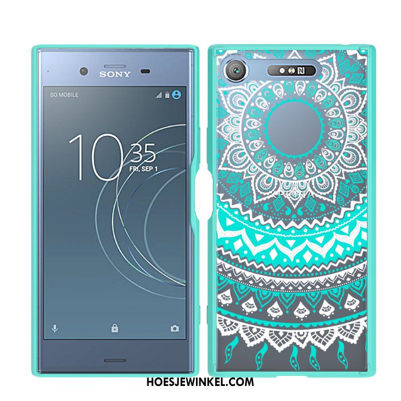 Sony Xperia Xz1 Hoesje Anti-fall Zijde Omlijsting, Sony Xperia Xz1 Hoesje Geschilderd Bedrukt