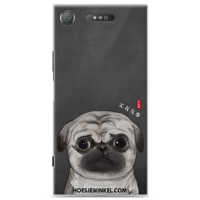 Sony Xperia Xz1 Hoesje Mooie Anti-fall Hoes, Sony Xperia Xz1 Hoesje Zwart Mobiele Telefoon