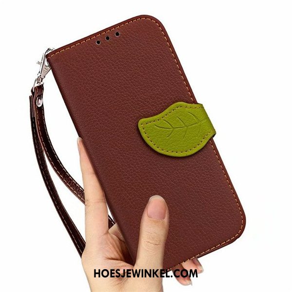 Sony Xperia Z3+ Hoesje Leren Etui Anti-fall Mobiele Telefoon, Sony Xperia Z3+ Hoesje Portemonnee Folio Braun