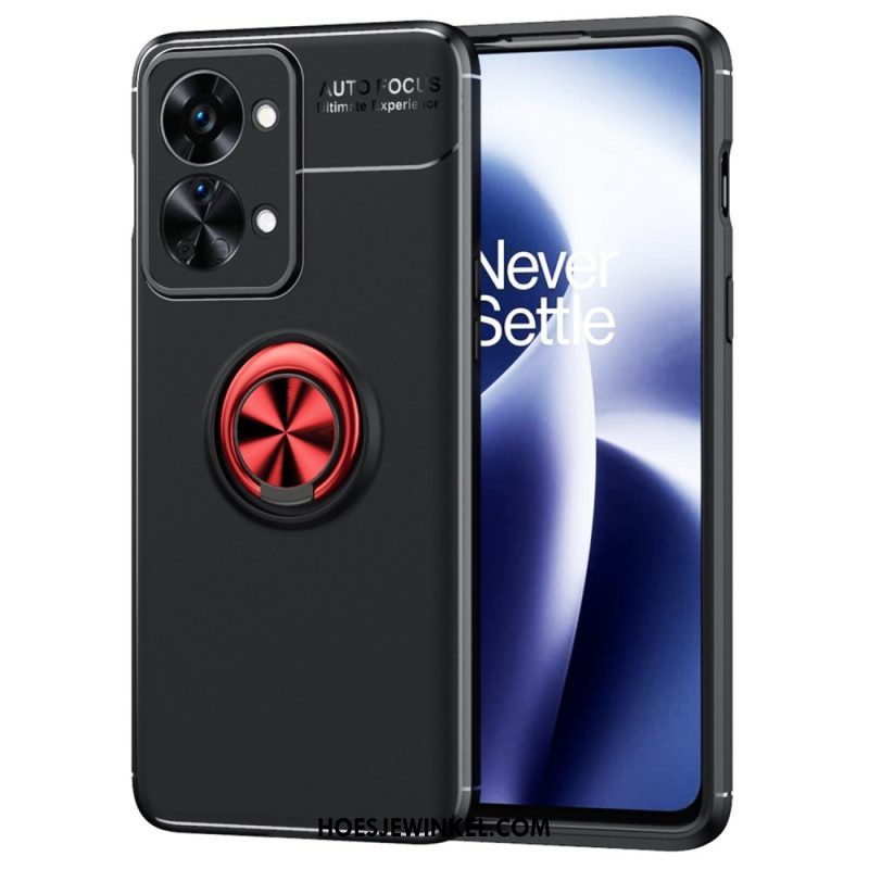 Telefoonhoesje voor OnePlus Nord 2T 5G Auto Focus Ultieme Ervaring Roterende Ring