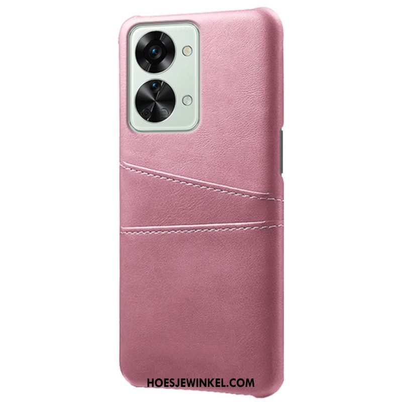 Telefoonhoesje voor OnePlus Nord 2T 5G Kunstleer En Hard Plastic