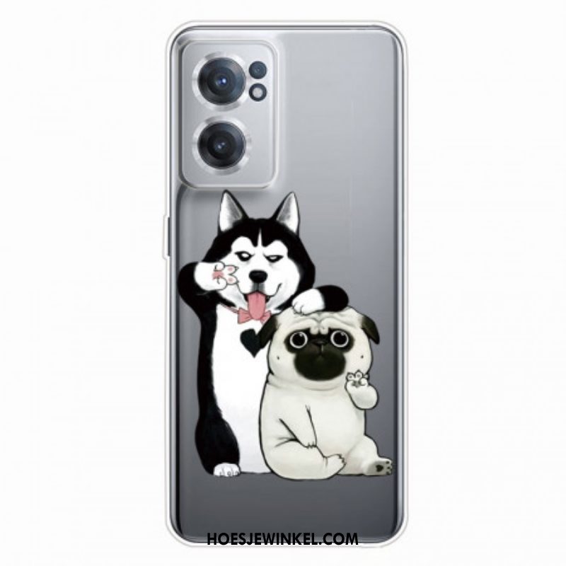 Telefoonhoesje voor OnePlus Nord CE 2 5G Wolf En Mopshond