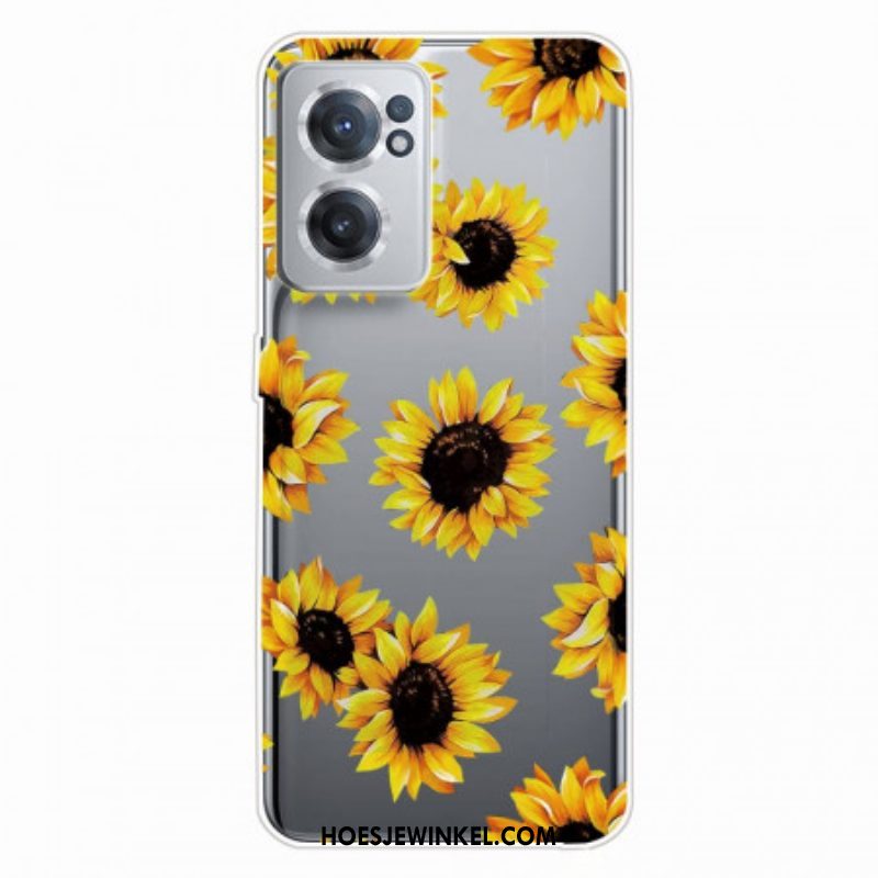 Telefoonhoesje voor OnePlus Nord CE 2 5G Zonnebloemen