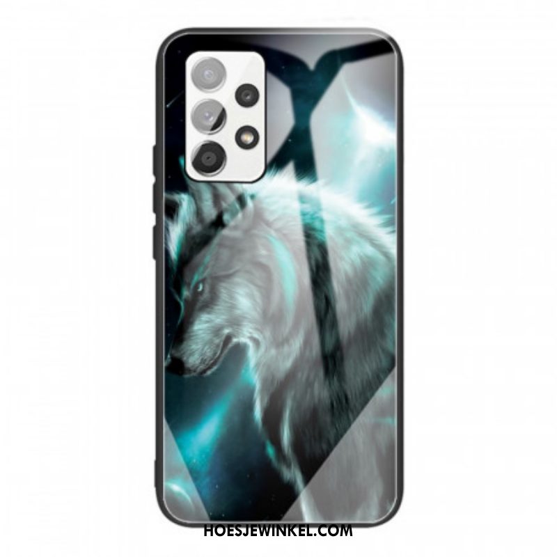 Telefoonhoesje voor Samsung Galaxy A53 5G Wolf Van Gehard Glas