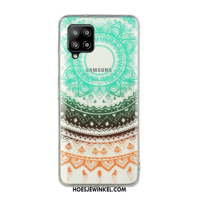 Telefoonhoesje voor Samsung Galaxy M12 / A12 Naadloze Bloemenmandala