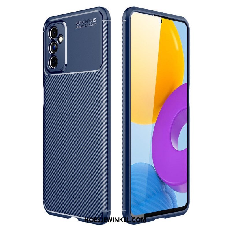 Telefoonhoesje voor Samsung Galaxy M52 5G Flexibele Koolstofvezeltextuur