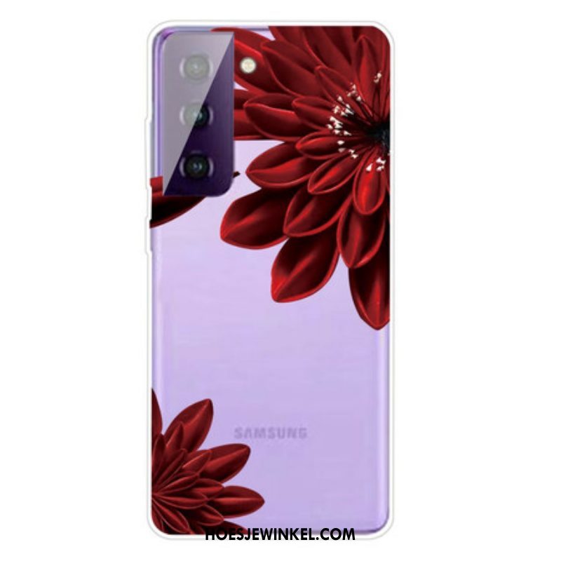 Telefoonhoesje voor Samsung Galaxy S21 5G Wilde Bloemen
