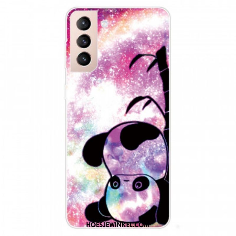 Telefoonhoesje voor Samsung Galaxy S22 5G Panda En Bamboe