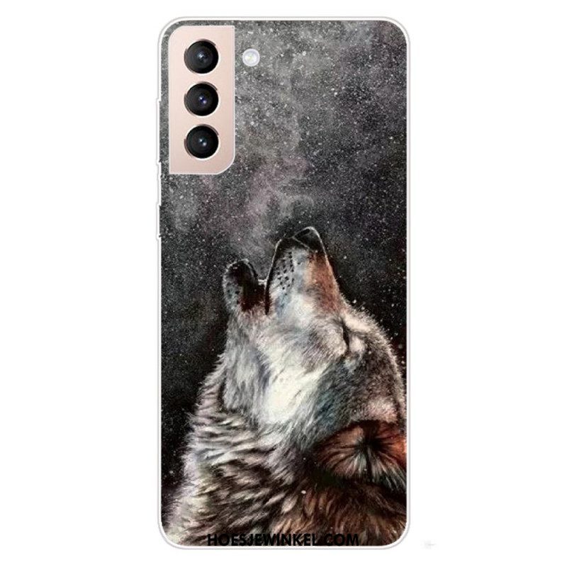 Telefoonhoesje voor Samsung Galaxy S22 5G Sublieme Wolf