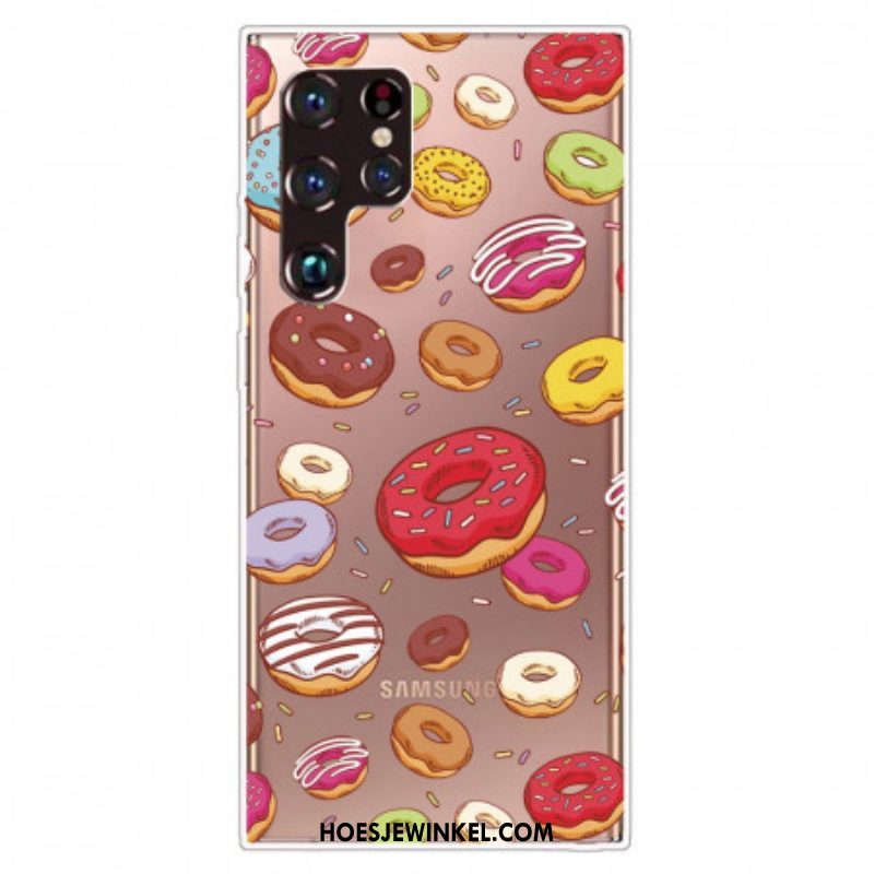 Telefoonhoesje voor Samsung Galaxy S22 Ultra 5G Hou Van Donuts