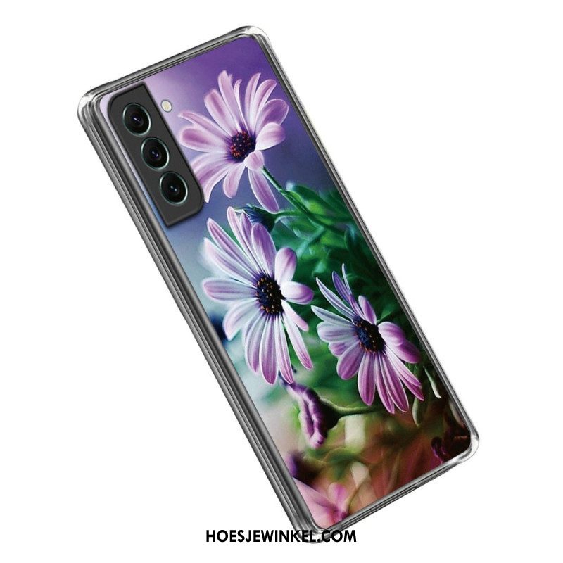 Telefoonhoesje voor Samsung Galaxy S23 Plus 5G Bloemen Siliconen