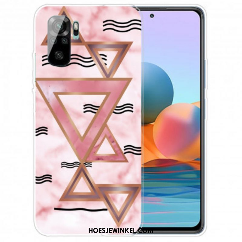 Telefoonhoesje voor Xiaomi Redmi Note 10 / 10S Fantasie Marmer