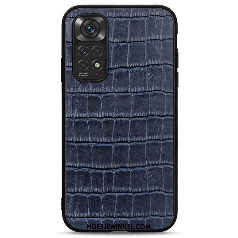 Telefoonhoesje voor Xiaomi Redmi Note 11 / 11S Krokodillenhuid-effect