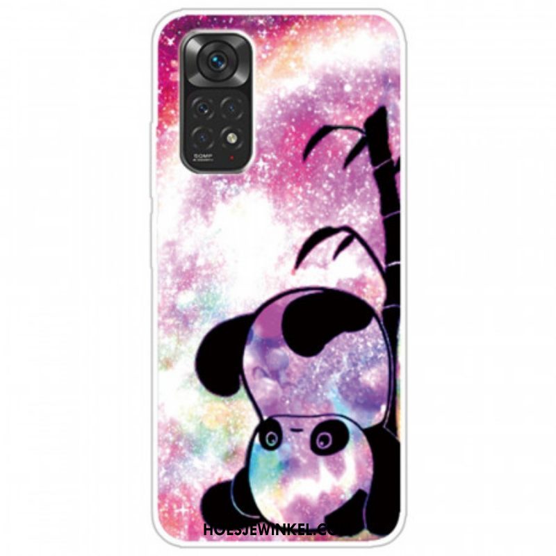 Telefoonhoesje voor Xiaomi Redmi Note 11 Pro / 11 Pro 5G Panda En Bamboe