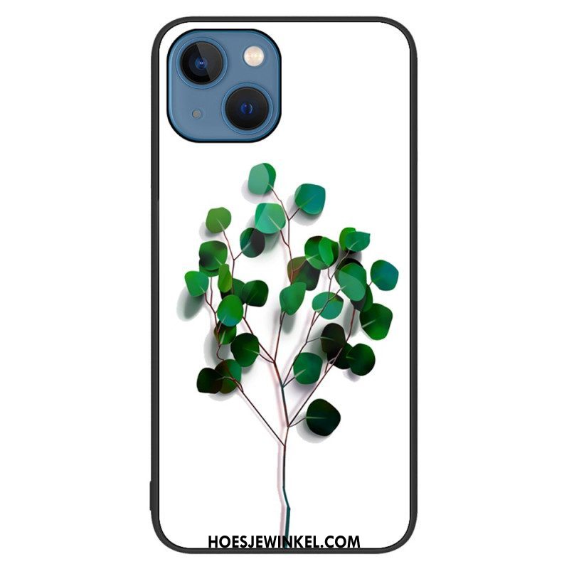 Telefoonhoesje voor iPhone 15 Plus Plantaardig Gehard Glas