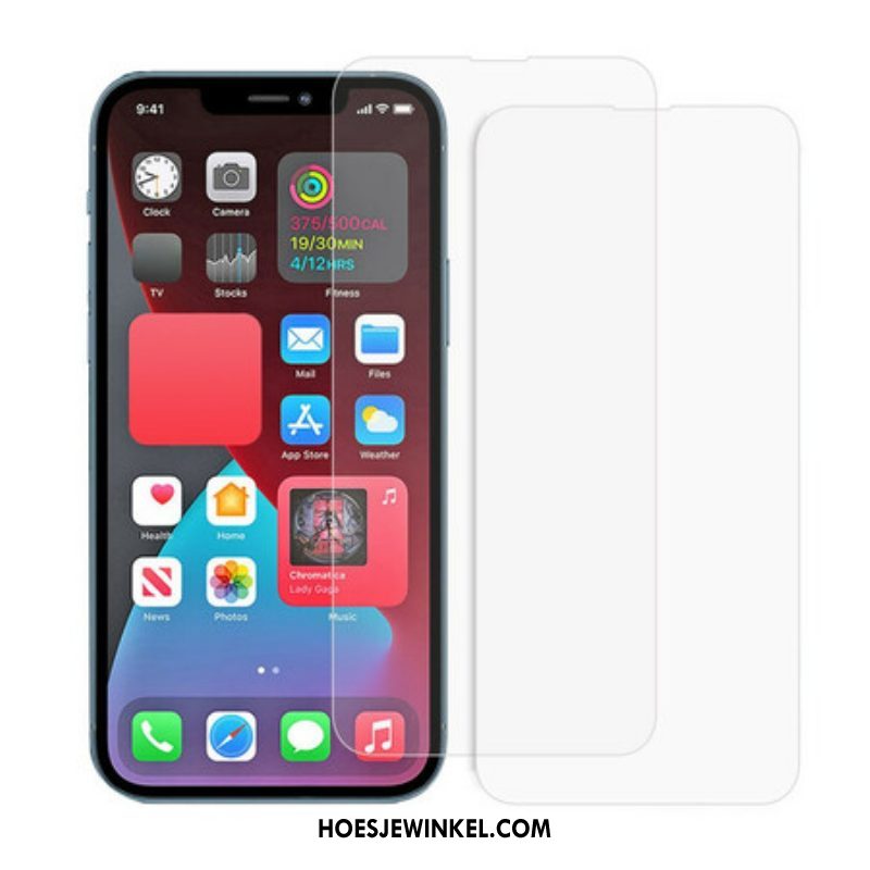 Tempered Glass Bescherming (2 Stuks) Voor Het Scherm Van De iPhone 13 / 13 Pro