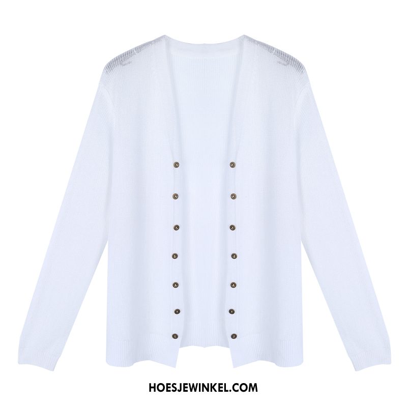 Uv Kleding Dames Korte Alle Wedstrijden Zomer, Uv Kleding Cardigan Jasje Weiß