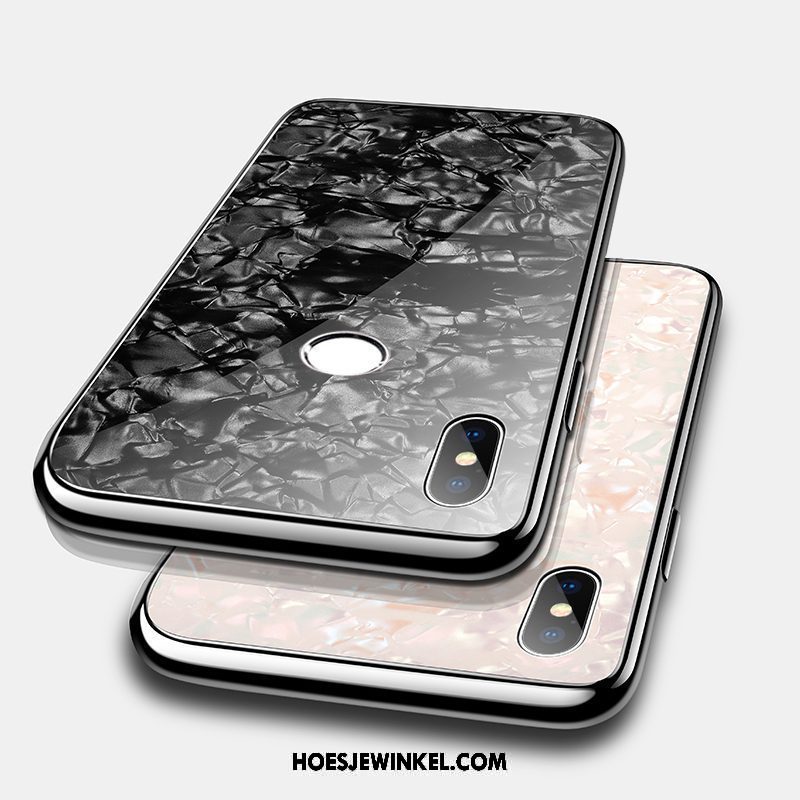 Xiaomi Mi 8 Hoesje Anti-fall Siliconen Hoes, Xiaomi Mi 8 Hoesje Hanger Persoonlijk Beige