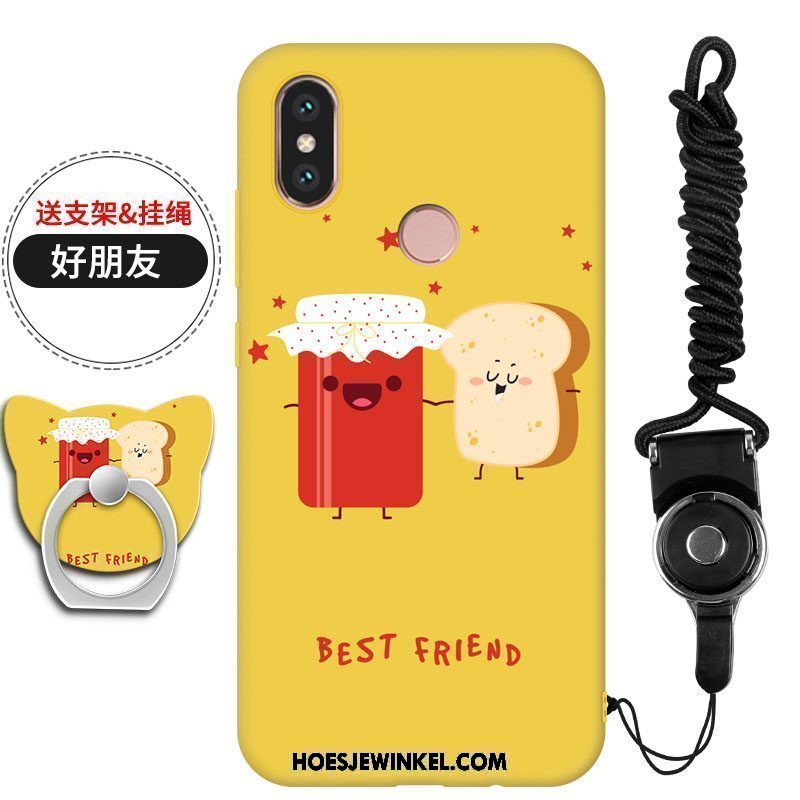 Xiaomi Mi 8 Hoesje Bescherming Mobiele Telefoon Anti-fall, Xiaomi Mi 8 Hoesje Hanger Geel Beige
