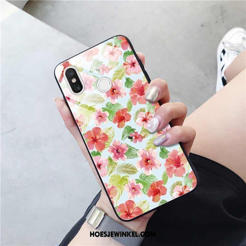 Xiaomi Mi 8 Hoesje Bloemen Mini Mobiele Telefoon, Xiaomi Mi 8 Hoesje Mode Hout Beige