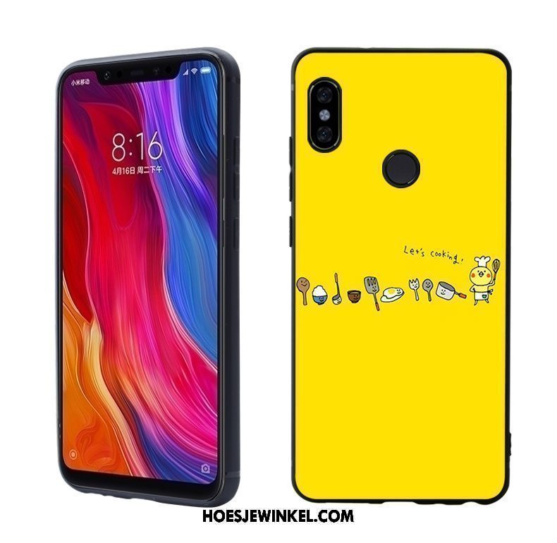 Xiaomi Mi 8 Hoesje Mobiele Telefoon Doorzichtig Spotprent, Xiaomi Mi 8 Hoesje Mooie Bescherming Beige