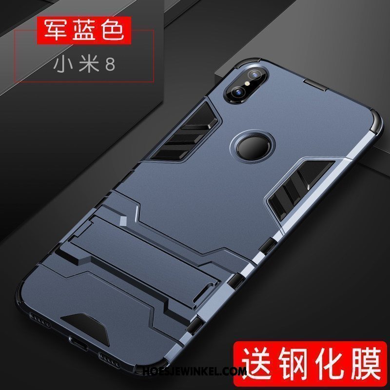 Xiaomi Mi 8 Hoesje Scheppend Bescherming Hoes, Xiaomi Mi 8 Hoesje Persoonlijk Schrobben Beige