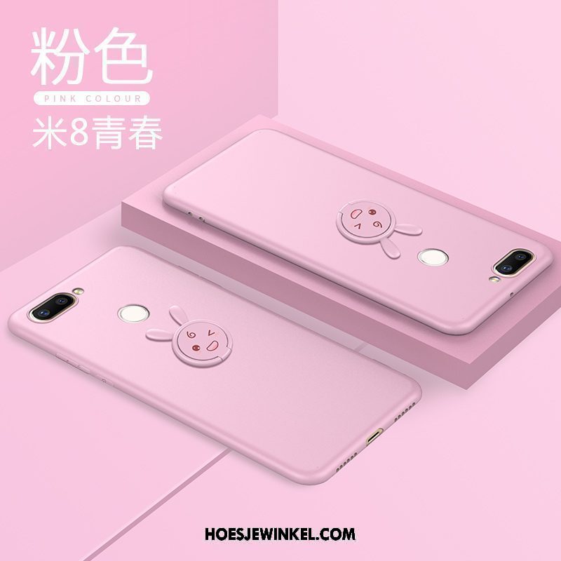 Xiaomi Mi 8 Lite Hoesje Anti-fall Hoes Bescherming, Xiaomi Mi 8 Lite Hoesje Herdenken Persoonlijk Beige