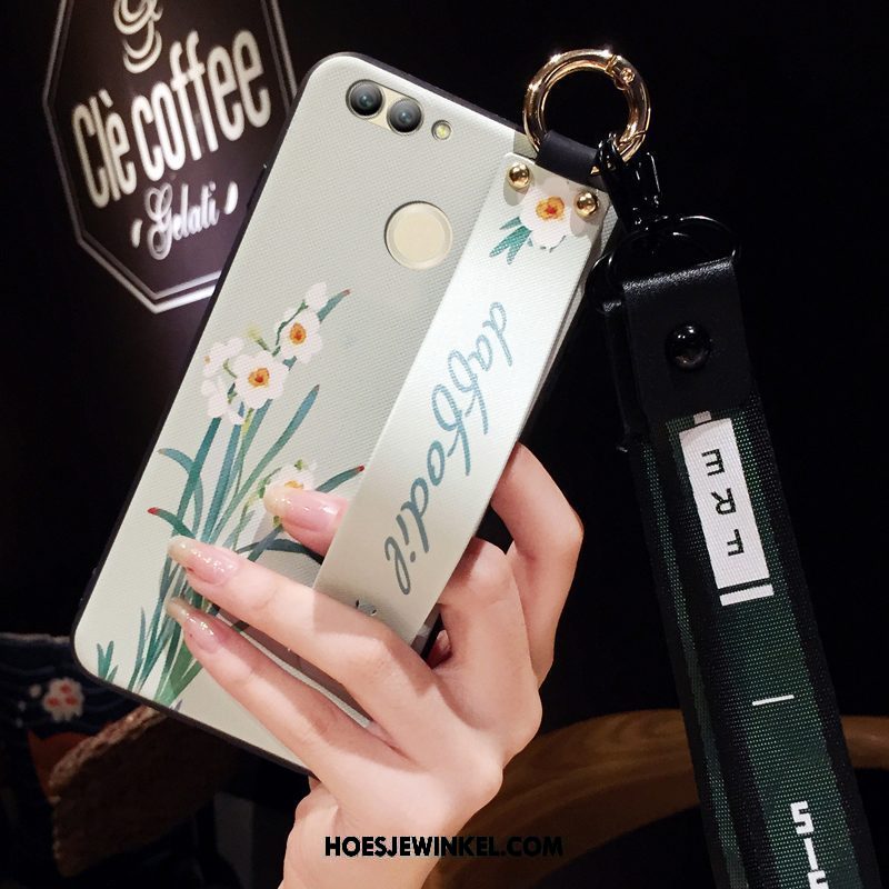 Xiaomi Mi 8 Lite Hoesje Hanger Jeugd Mobiele Telefoon, Xiaomi Mi 8 Lite Hoesje Siliconen Hoes Beige