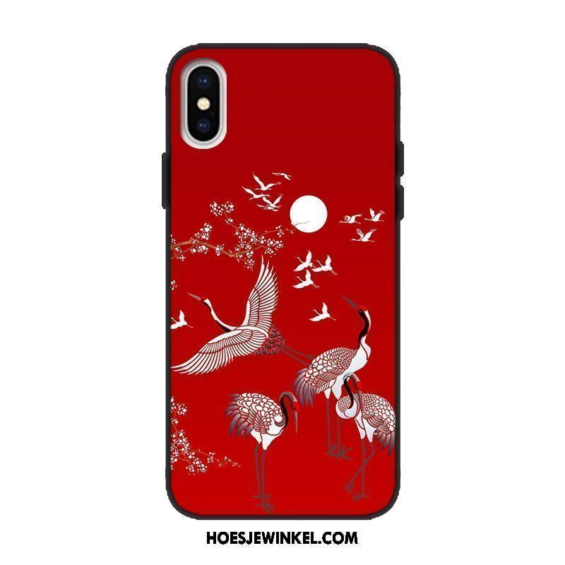 Xiaomi Mi 8 Pro Hoesje Kunst Patroon Mini, Xiaomi Mi 8 Pro Hoesje Rood Jeugd Beige