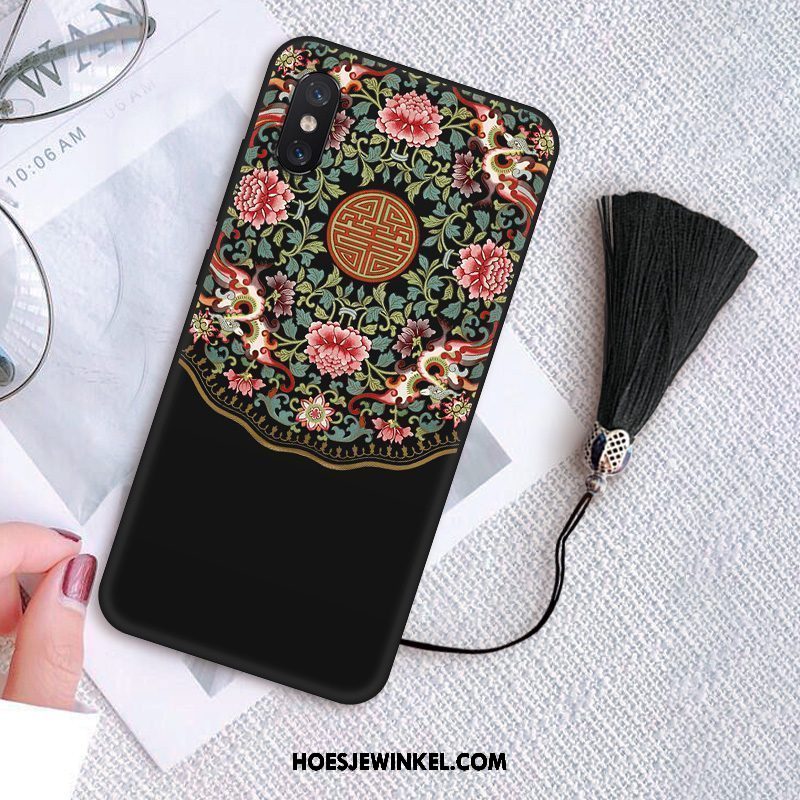 Xiaomi Mi 8 Pro Hoesje Paleis Vintage Mobiele Telefoon, Xiaomi Mi 8 Pro Hoesje Mini Wind Beige