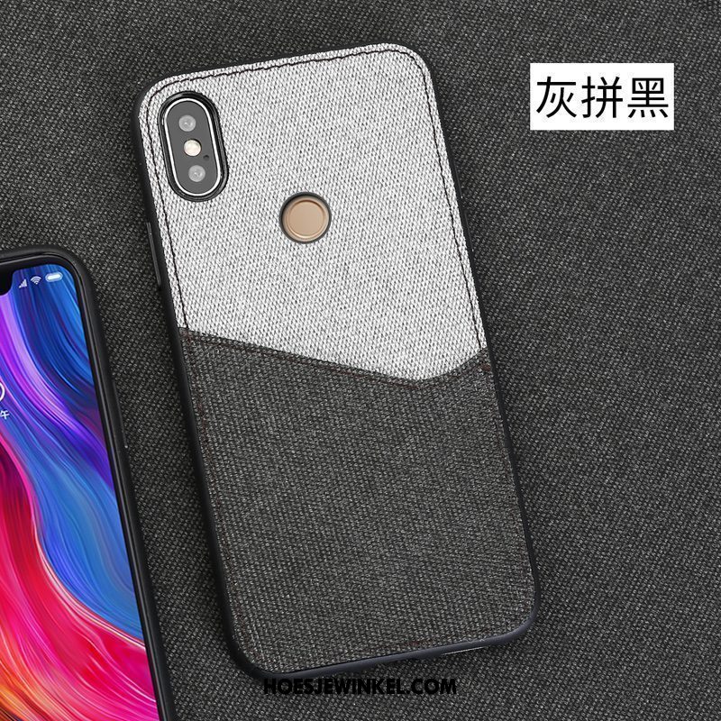 Xiaomi Mi 8 Se Hoesje Kaart Persoonlijk Patroon, Xiaomi Mi 8 Se Hoesje Doek Wit Beige