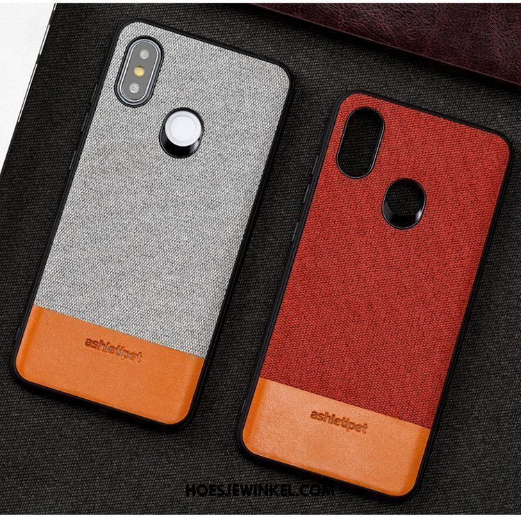 Xiaomi Mi 8 Se Hoesje Magnetisch Rood Bescherming, Xiaomi Mi 8 Se Hoesje Anti-fall Scheppend Beige